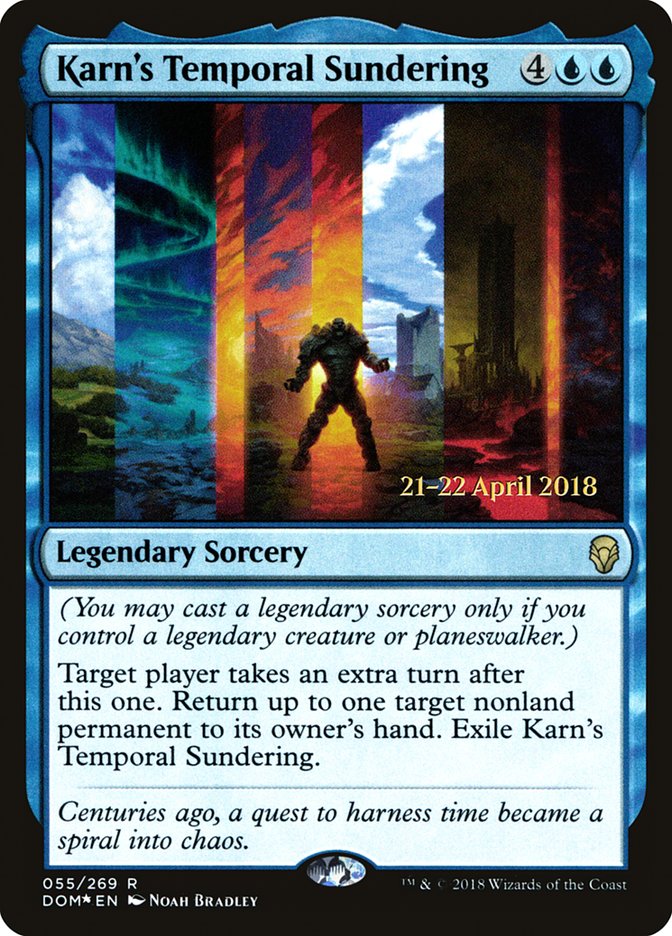 Karn's Temporal Sundering [Dominaria Prerelease Promos] | Gamers Paradise