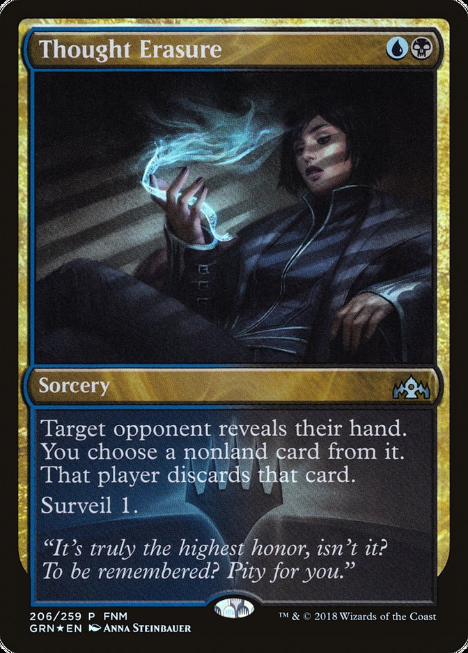Thought Erasure (FNM) [Guilds of Ravnica Promos] | Gamers Paradise
