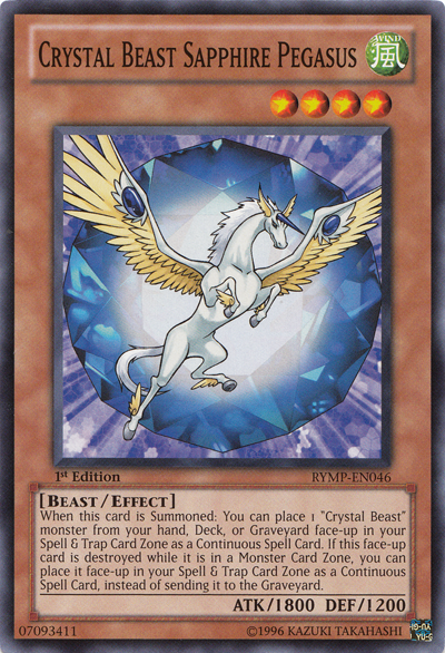 Crystal Beast Sapphire Pegasus [RYMP-EN046] Common | Gamers Paradise