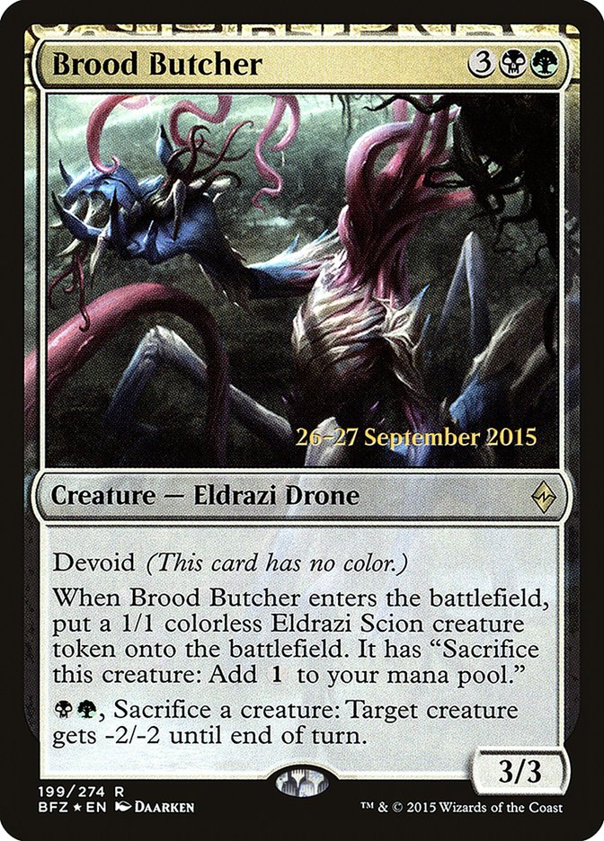 Brood Butcher [Battle for Zendikar Prerelease Promos] | Gamers Paradise
