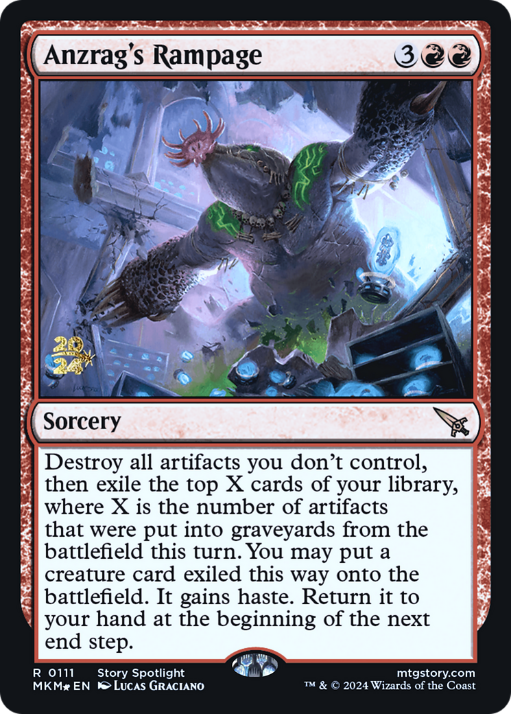 Anzrag's Rampage [Murders at Karlov Manor Prerelease Promos] | Gamers Paradise