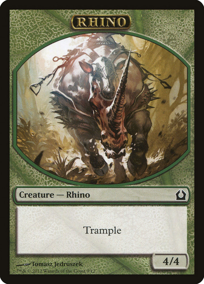 Rhino Token [Return to Ravnica Tokens] | Gamers Paradise