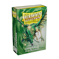 Dragon Shield: Japanese Size 60ct Sleeves - Emerald (Matte) | Gamers Paradise