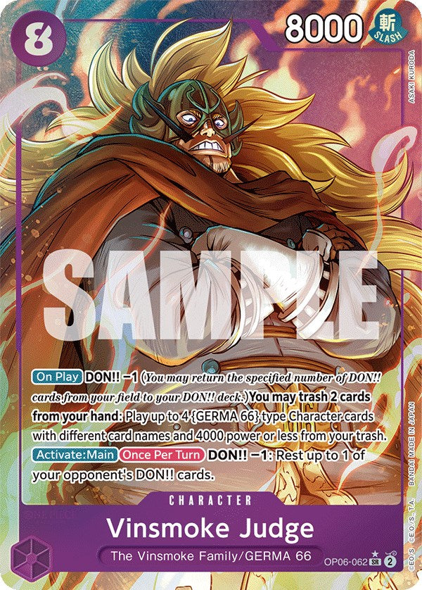 Vinsmoke Judge (Alternate Art) [Wings of the Captain] | Gamers Paradise