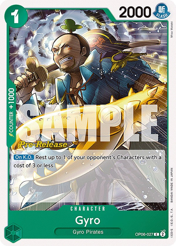Gyro [Wings of the Captain Pre-Release Cards] | Gamers Paradise