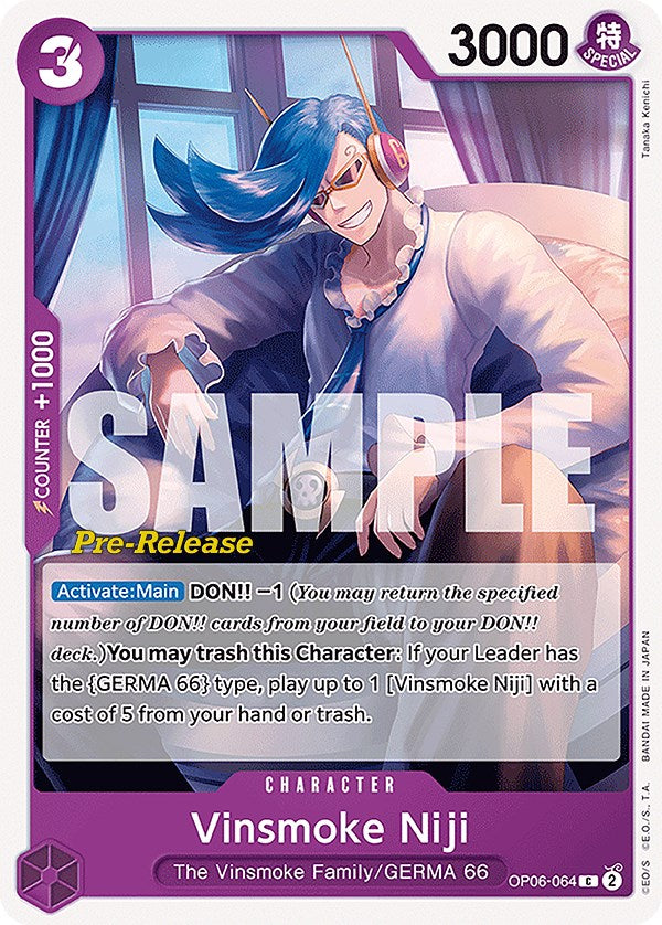 Vinsmoke Niji (064) [Wings of the Captain Pre-Release Cards] | Gamers Paradise