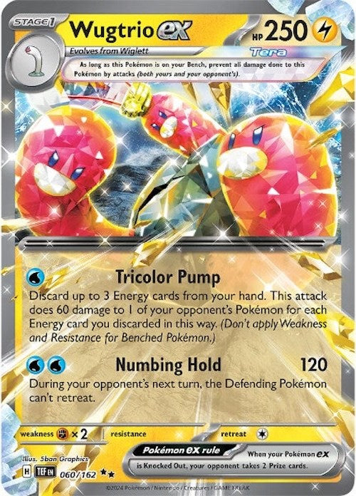 Wugtrio ex (060/162) [Scarlet & Violet: Temporal Forces] | Gamers Paradise