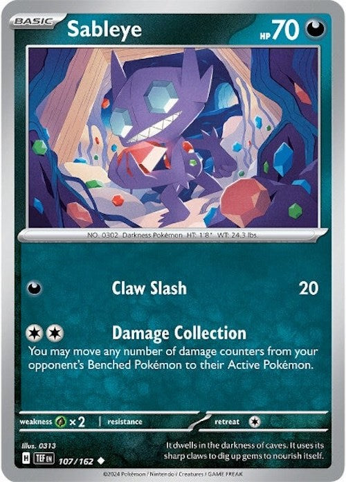 Sableye (107/162) [Scarlet & Violet: Temporal Forces] | Gamers Paradise