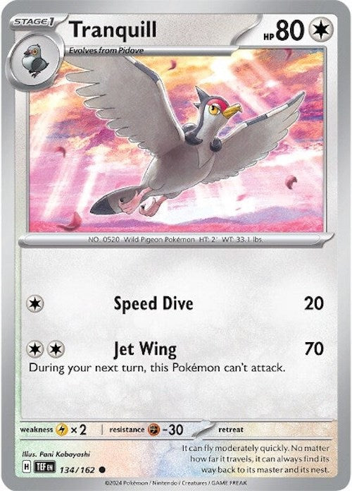 Tranquill (134/162) [Scarlet & Violet: Temporal Forces] | Gamers Paradise
