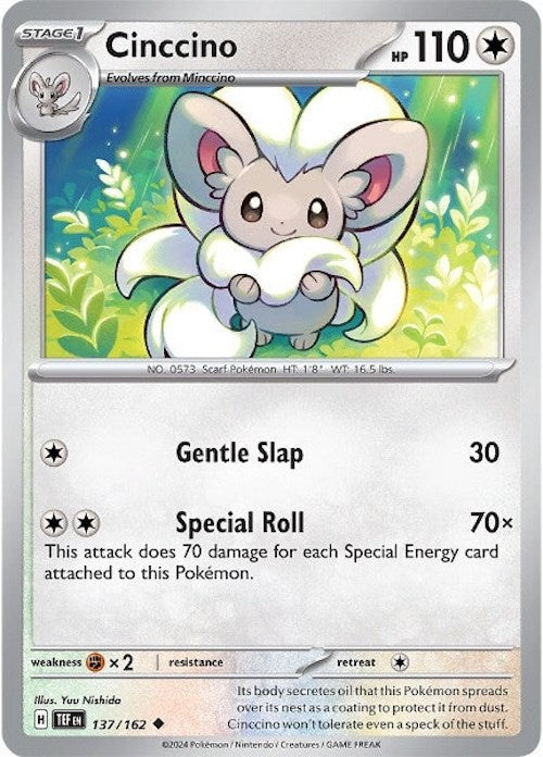 Cinccino (137/162) [Scarlet & Violet: Temporal Forces] | Gamers Paradise