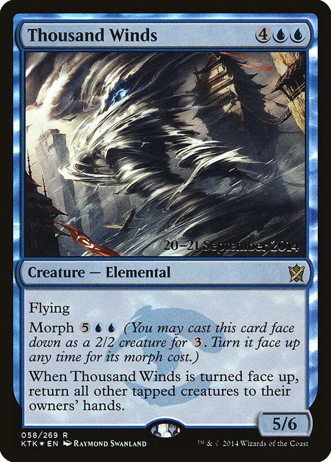 Thousand Winds [Khans of Tarkir Prerelease Promos] | Gamers Paradise