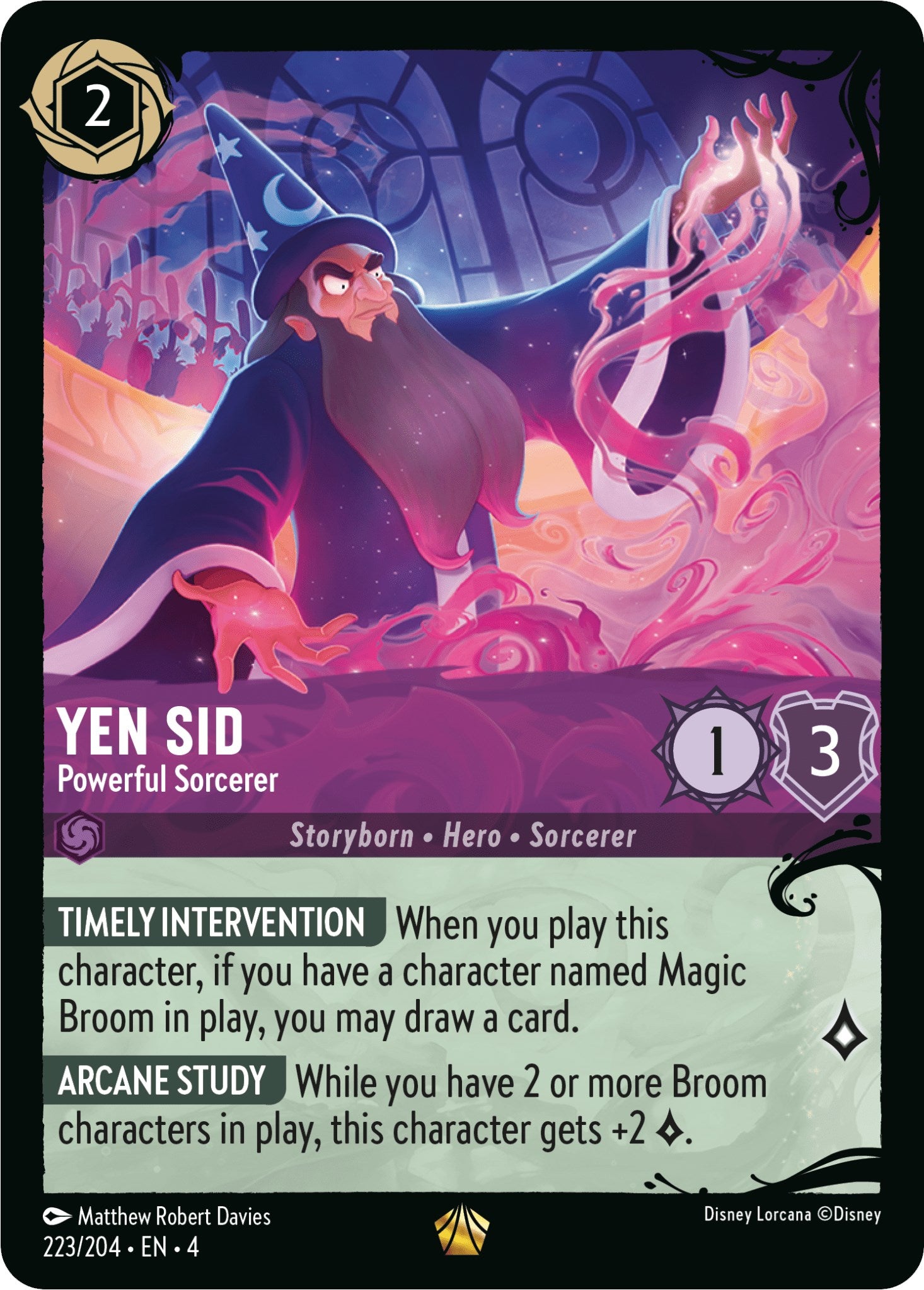 Yen Sid - Powerful Sorcerer (223/204) (223/204) [Illumineer's Quest: Deep Trouble] | Gamers Paradise