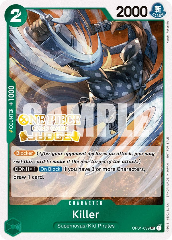 Killer (Judge Pack Vol. 3) [One Piece Promotion Cards] | Gamers Paradise