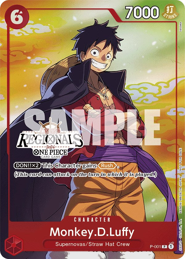 Monkey.D.Luffy (Online Regional 2024 Vol. 2) [Participant] [One Piece Promotion Cards] | Gamers Paradise