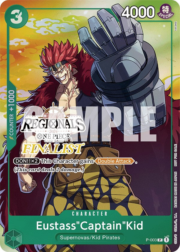 Eustass"Captain"Kid (Offline Regional 2024 Vol. 2) [Finalist] [One Piece Promotion Cards] | Gamers Paradise