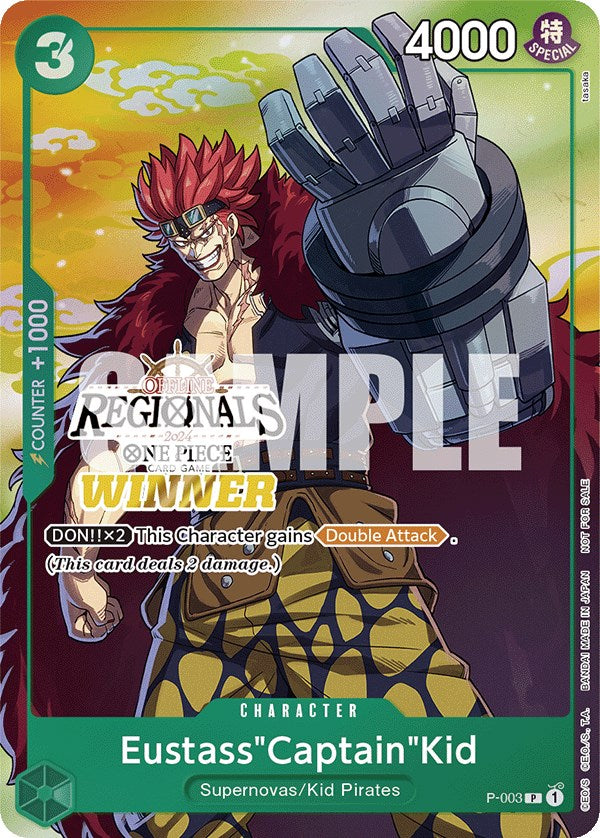 Eustass"Captain"Kid (Offline Regional 2024 Vol. 2) [Winner] [One Piece Promotion Cards] | Gamers Paradise