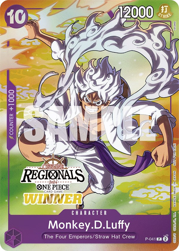 Monkey.D.Luffy (Offline Regional 2024 Vol. 2) [Winner] [One Piece Promotion Cards] | Gamers Paradise