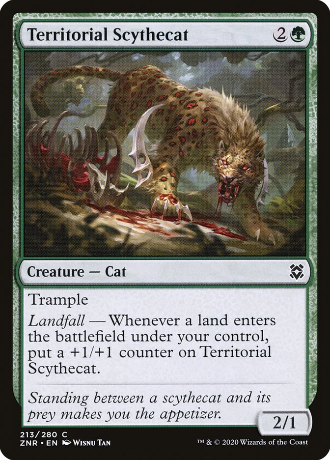 Territorial Scythecat [Zendikar Rising] | Gamers Paradise