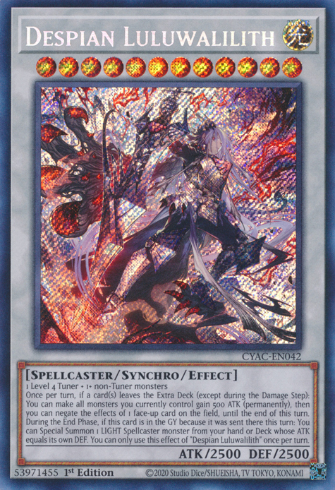 Despian Luluwalilith [CYAC-EN042] Secret Rare | Gamers Paradise