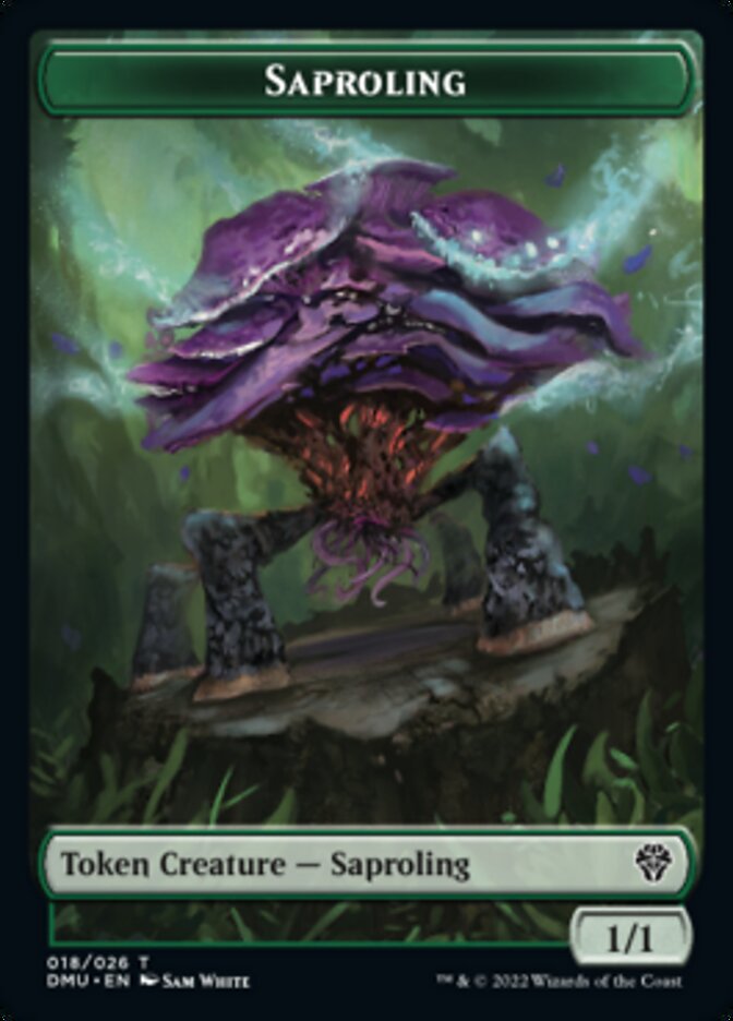Saproling // Badger Double-Sided Token [Dominaria United Tokens] | Gamers Paradise