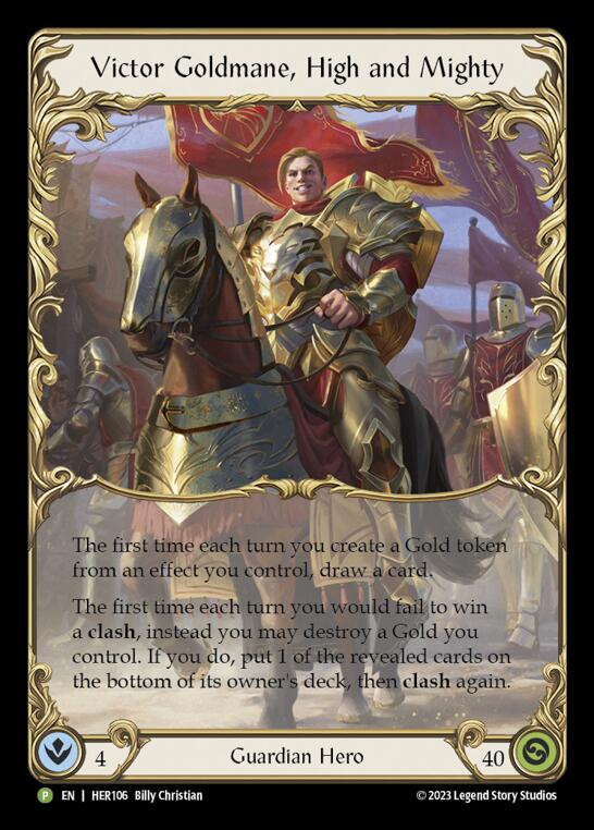 Victor Goldmane, High and Mighty [HER106] (Promo)  Rainbow Foil | Gamers Paradise