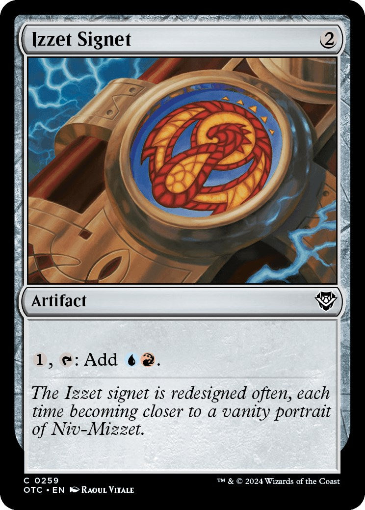 Izzet Signet [Outlaws of Thunder Junction Commander] | Gamers Paradise