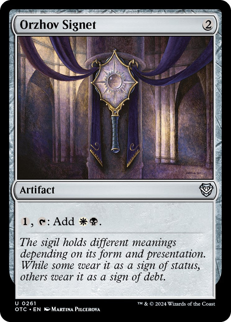 Orzhov Signet [Outlaws of Thunder Junction Commander] | Gamers Paradise
