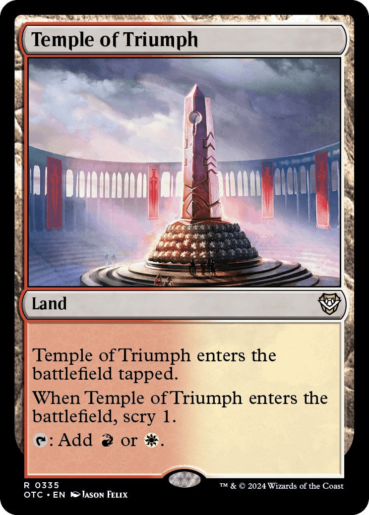 Temple of Triumph [Outlaws of Thunder Junction Commander] | Gamers Paradise