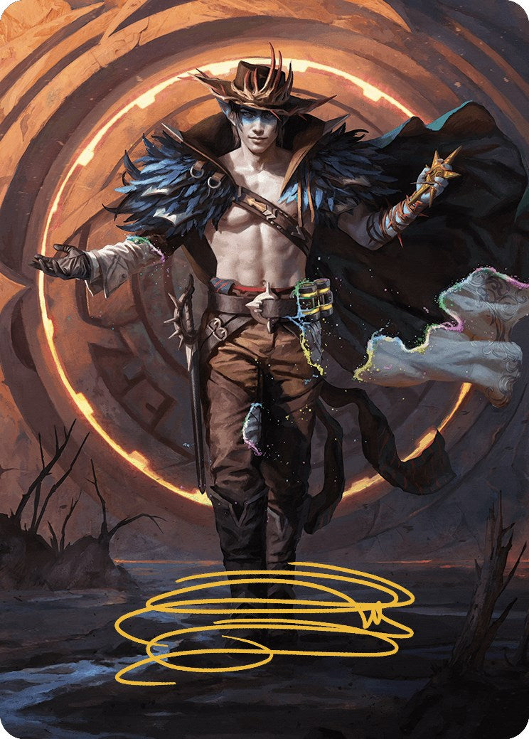 Oko, the Ringleader Art Card (29/54) (Gold-Stamped Signature) [Outlaws of Thunder Junction Art Series] | Gamers Paradise