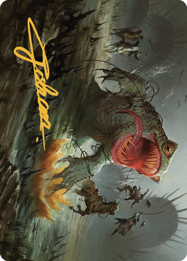 The Gitrog, Ravenous Ride Art Card (Gold-Stamped Signature) [Outlaws of Thunder Junction Art Series] | Gamers Paradise