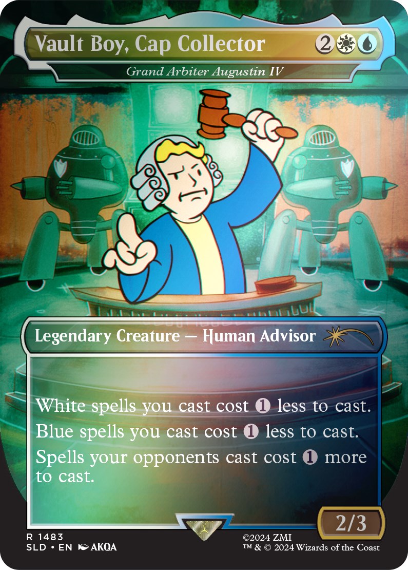 Vault Boy, Cap Collector - Grand Arbiter Augustin IV (Rainbow Foil) [Secret Lair Drop Series] | Gamers Paradise