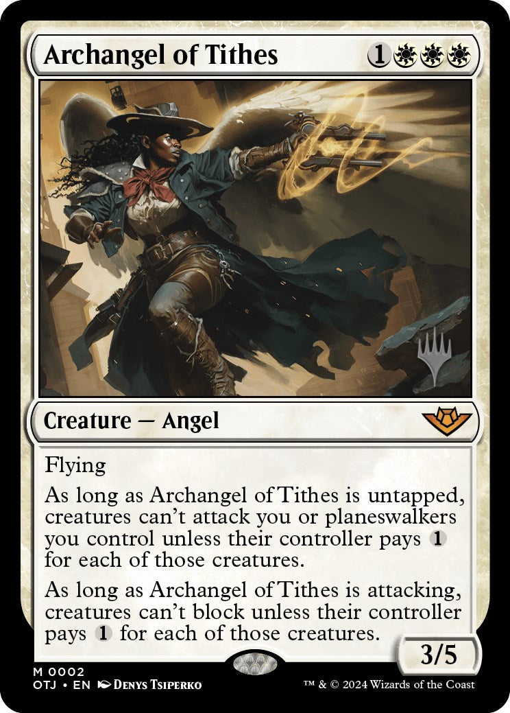 Archangel of Tithes (Promo Pack) [Outlaws of Thunder Junction Promos] | Gamers Paradise