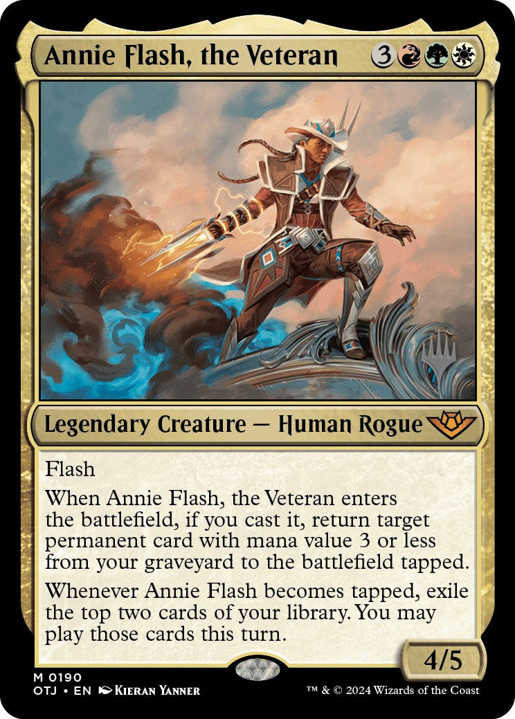 Annie Flash, the Veteran (Promo Pack) [Outlaws of Thunder Junction Promos] | Gamers Paradise