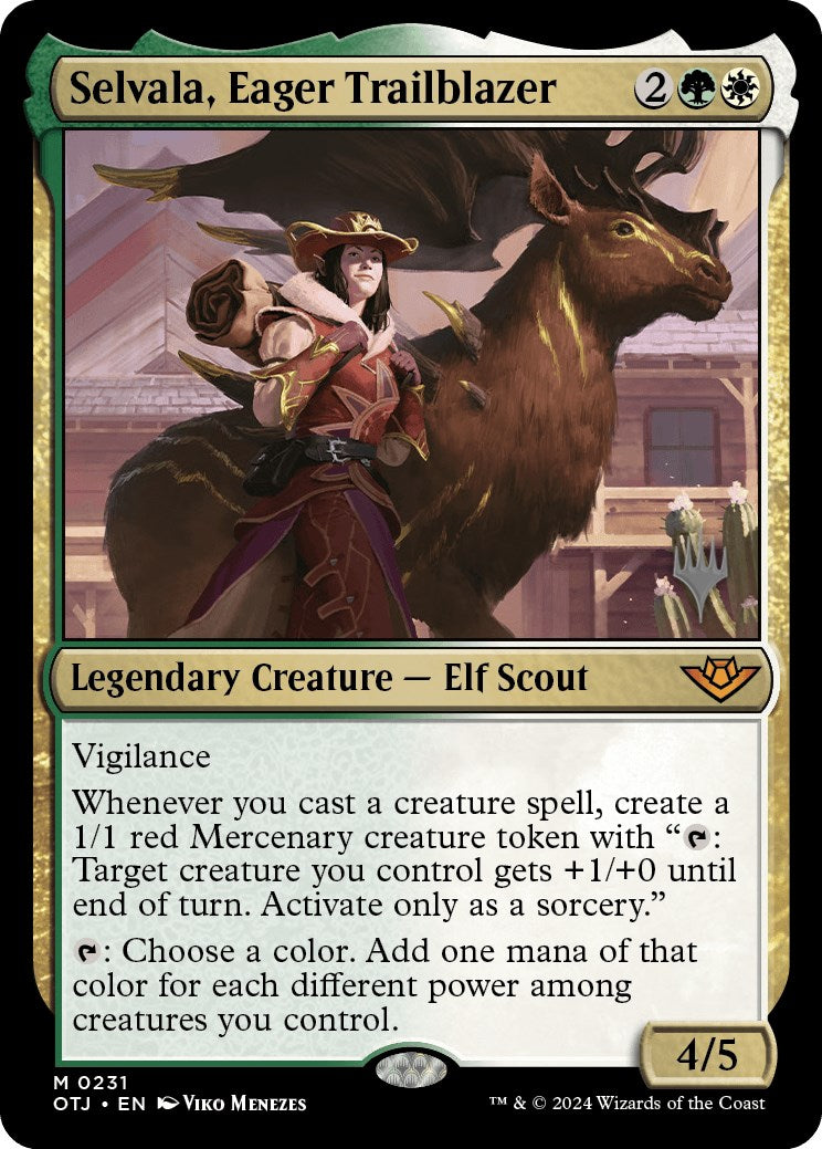 Selvala, Eager Trailblazer (Promo Pack) [Outlaws of Thunder Junction Promos] | Gamers Paradise