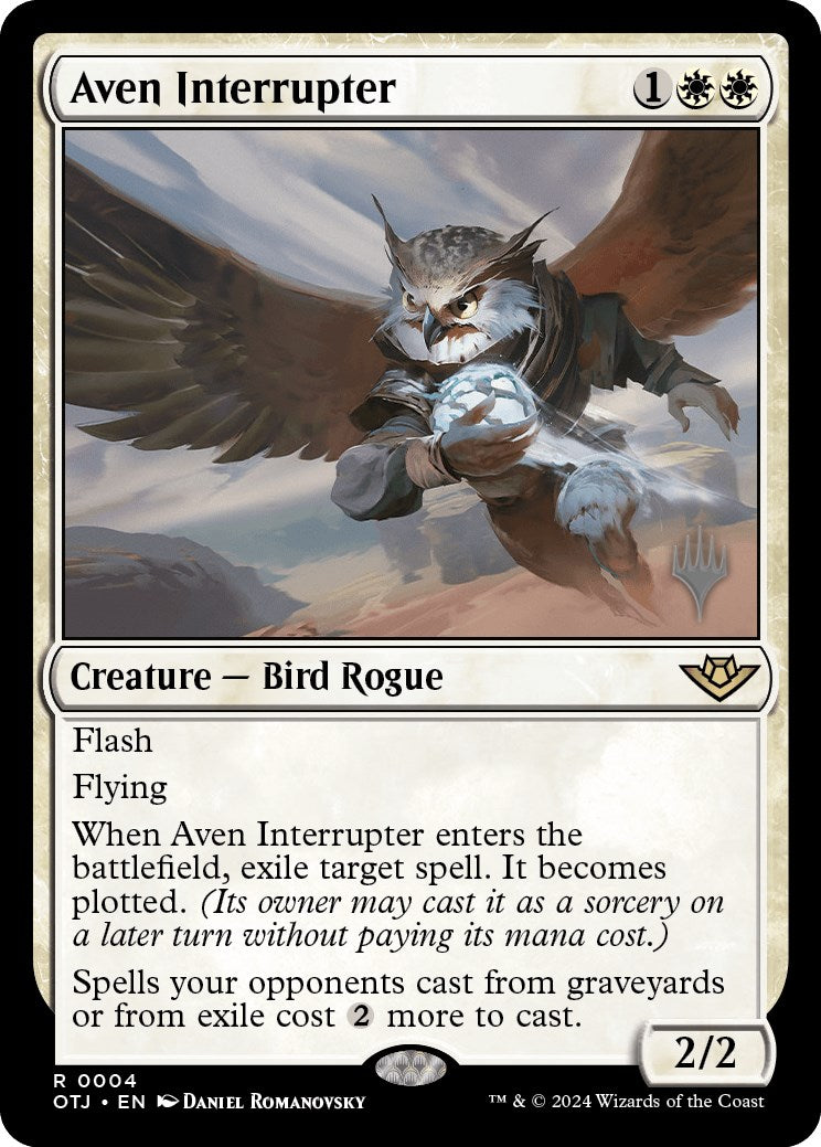 Aven Interrupter (Promo Pack) [Outlaws of Thunder Junction Promos] | Gamers Paradise