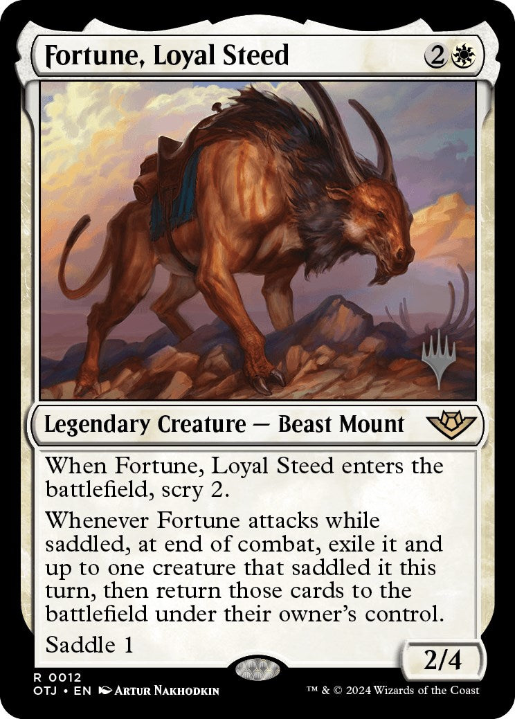 Fortune, Loyal Steed (Promo Pack) [Outlaws of Thunder Junction Promos] | Gamers Paradise