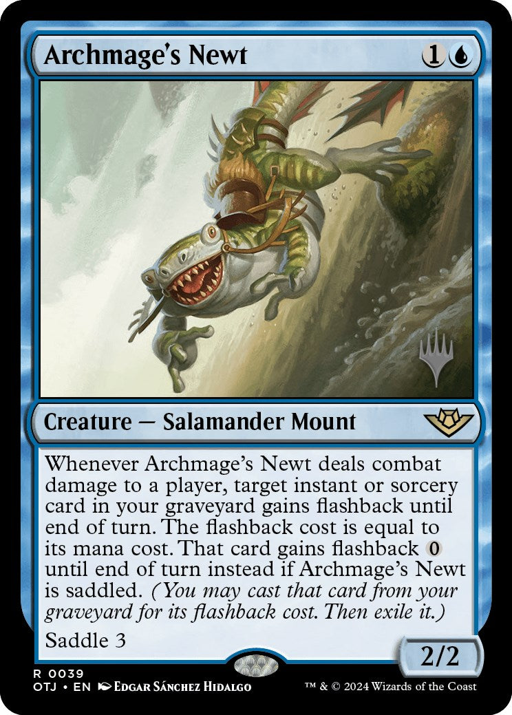 Archmage's Newt (Promo Pack) [Outlaws of Thunder Junction Promos] | Gamers Paradise