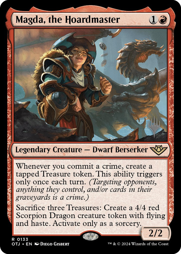 Magda, the Hoardmaster (Promo Pack) [Outlaws of Thunder Junction Promos] | Gamers Paradise