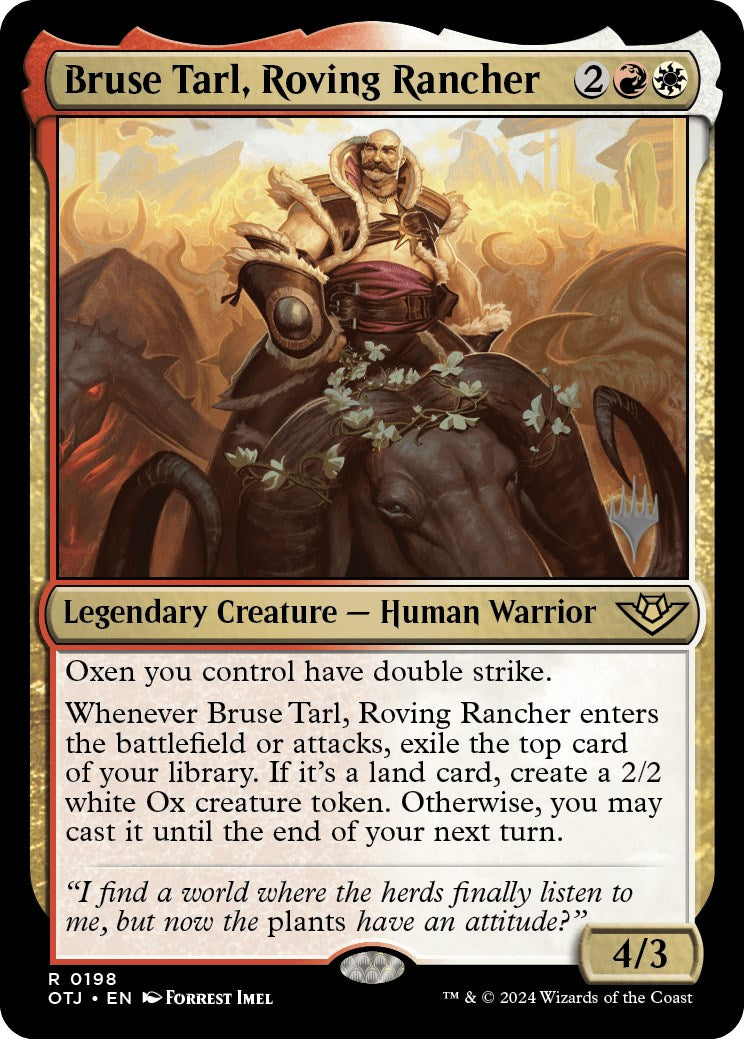 Bruse Tarl, Roving Rancher (Promo Pack) [Outlaws of Thunder Junction Promos] | Gamers Paradise