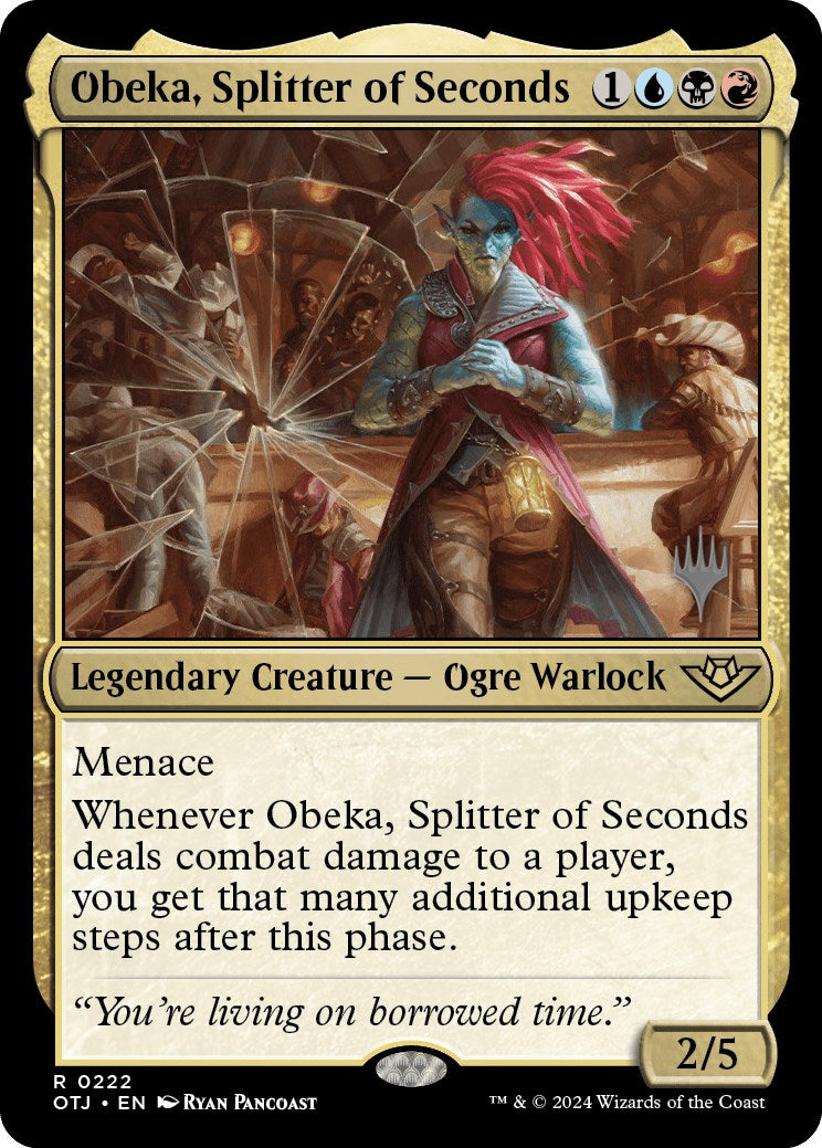 Obeka, Splitter of Seconds (Promo Pack) [Outlaws of Thunder Junction Promos] | Gamers Paradise