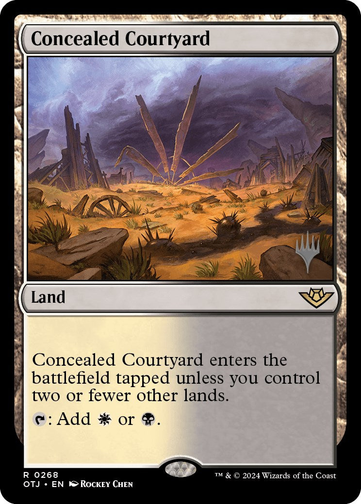 Concealed Courtyard (Promo Pack) [Outlaws of Thunder Junction Promos] | Gamers Paradise