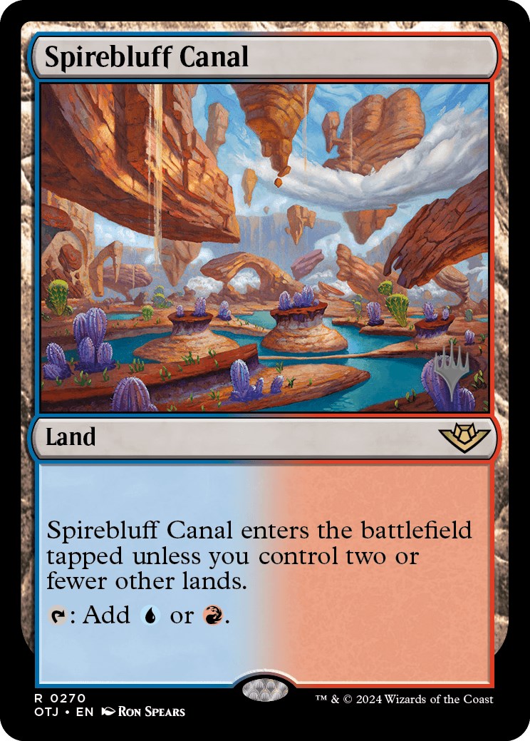 Spirebluff Canal (Promo Pack) [Outlaws of Thunder Junction Promos] | Gamers Paradise