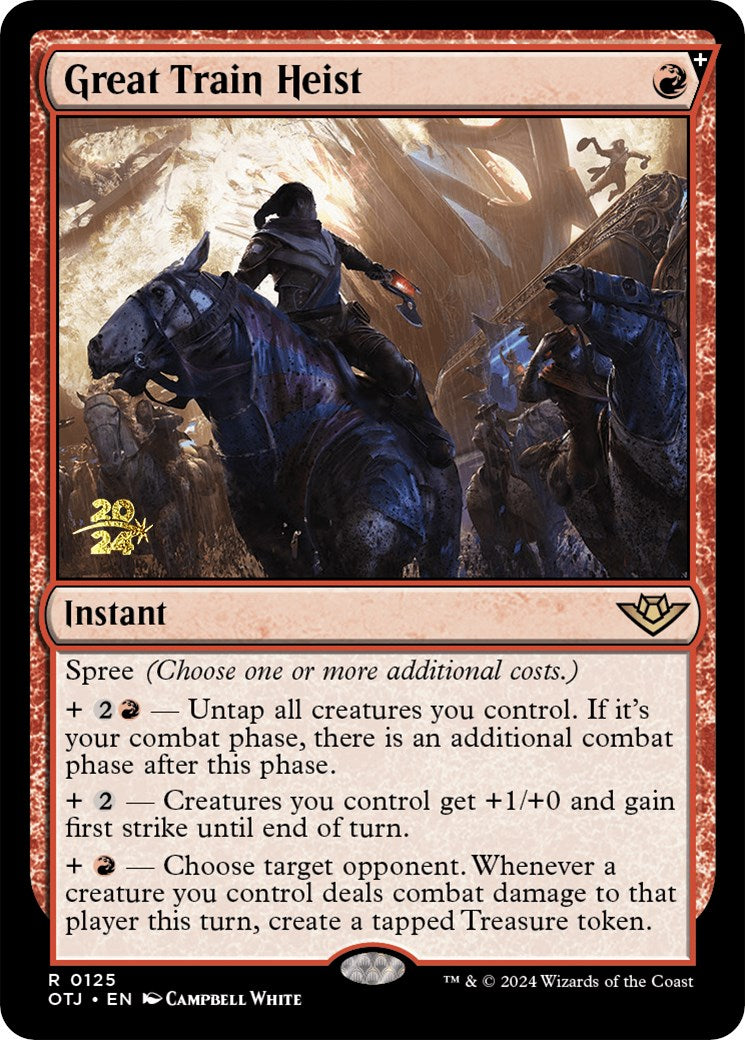 Great Train Heist [Outlaws of Thunder Junction Prerelease Promos] | Gamers Paradise