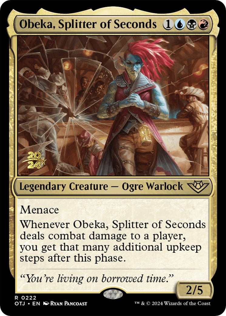 Obeka, Splitter of Seconds [Outlaws of Thunder Junction Prerelease Promos] | Gamers Paradise