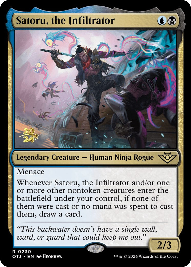 Satoru, the Infiltrator [Outlaws of Thunder Junction Prerelease Promos] | Gamers Paradise