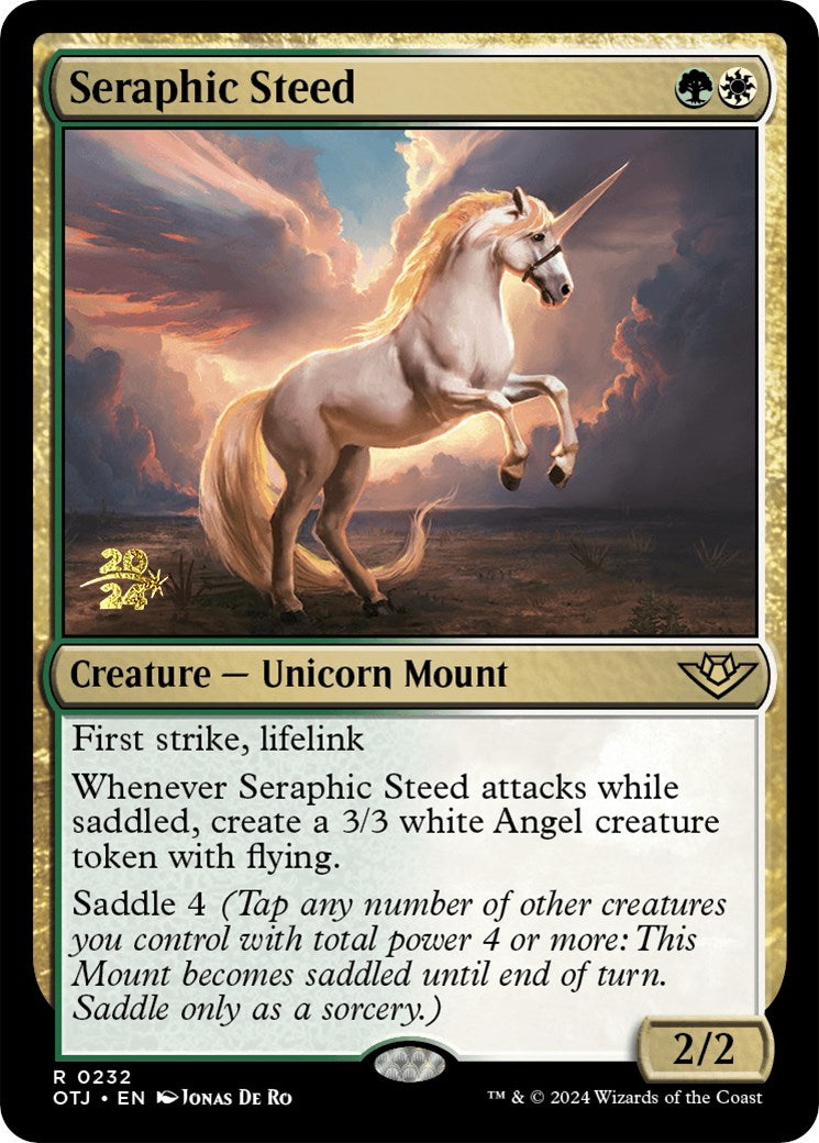 Seraphic Steed [Outlaws of Thunder Junction Prerelease Promos] | Gamers Paradise