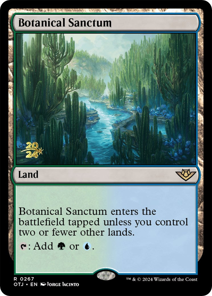 Botanical Sanctum (OTJ) [Outlaws of Thunder Junction Prerelease Promos] | Gamers Paradise
