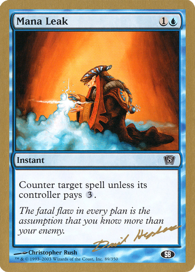 Mana Leak (Dave Humpherys) (SB) [World Championship Decks 2003] | Gamers Paradise
