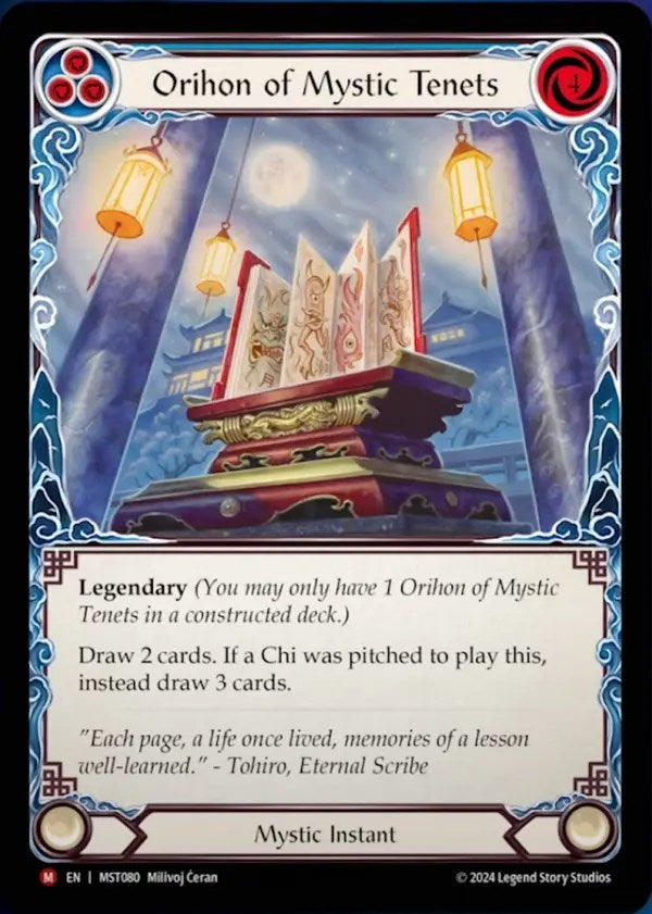 Orihon of Mystic Tenets [MST080] (Part the Mistveil)  Rainbow Foil | Gamers Paradise