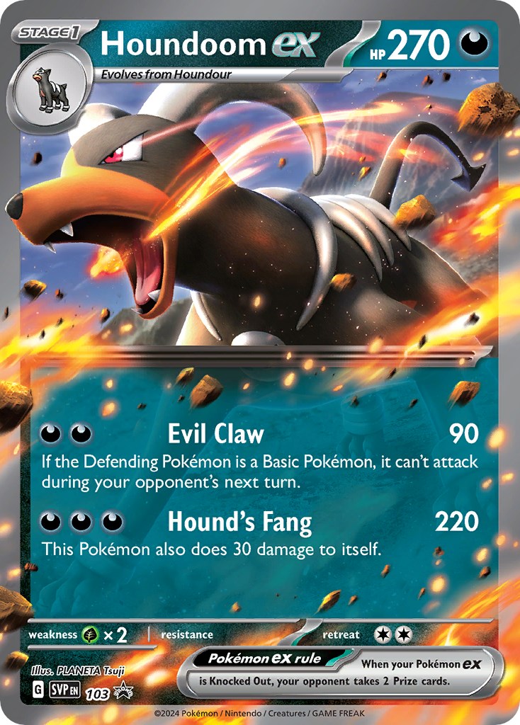 Houndoom ex (103) [Scarlet & Violet: Black Star Promos] | Gamers Paradise